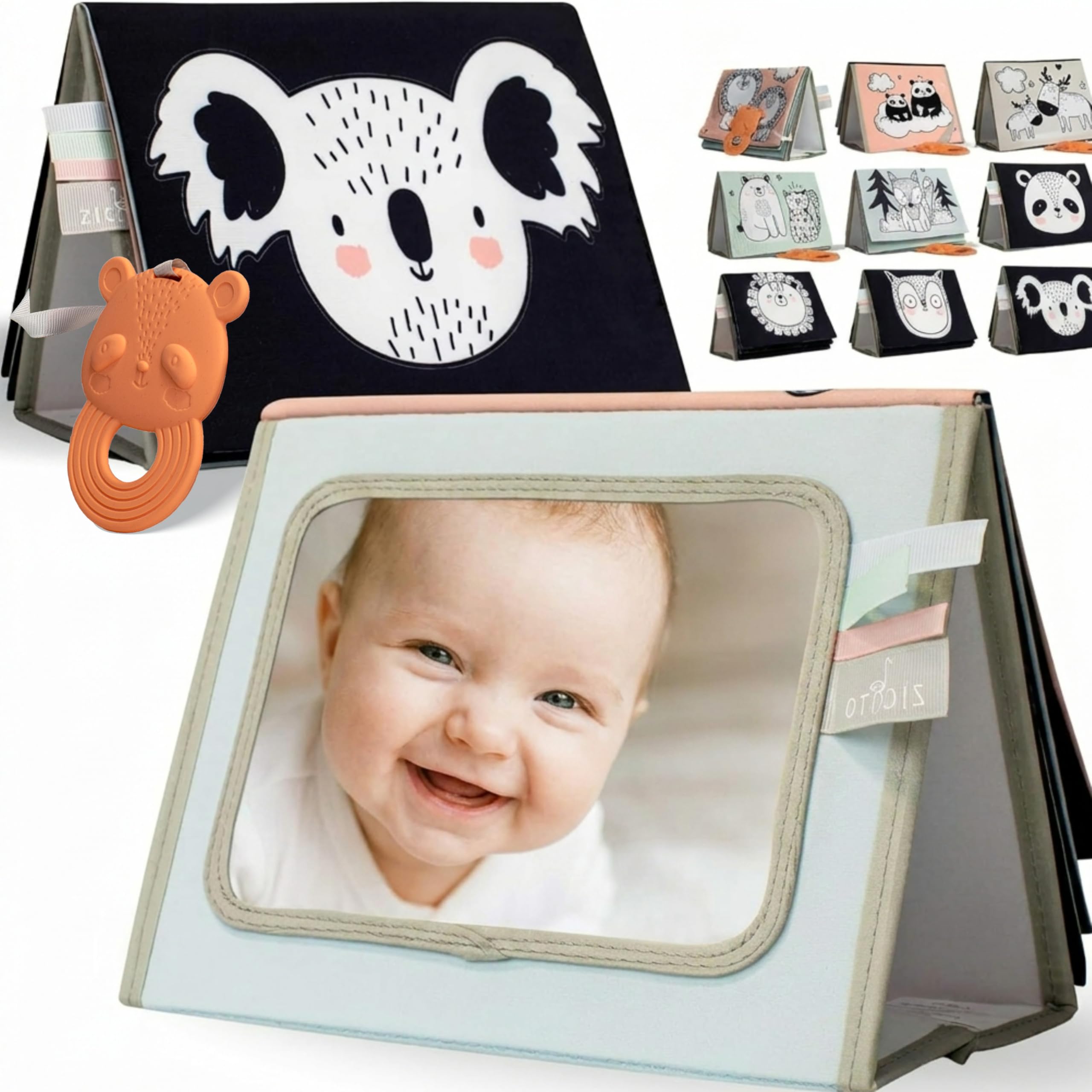 Amazon.com: Soft Tummy Time Book w/ Large Stimulating Baby Safe