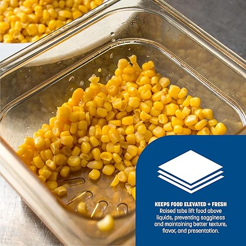 Miniatura 5 de Carlisle FoodService Products Storplus - Bandeja de drenaje para cocina, restaurantes y hoteles, plástico de alta temperatura, tamaño 16, ámbar