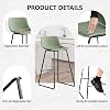 Set de 3 taburetes de bar para isla de cocina, sillas altas modernas para barra | Bases resistentes de 4 patas, reduce riesgo de vuelco, fácil ensamblaje, diseñadas para uso diario intenso, agrega un toque acogedor, ahorra espacio 5