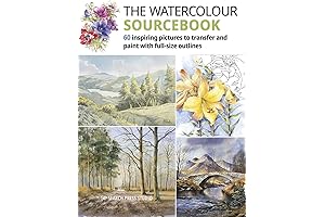 Watercolour Sourcebook: Inspiring Pictures to Paint with Outlines
