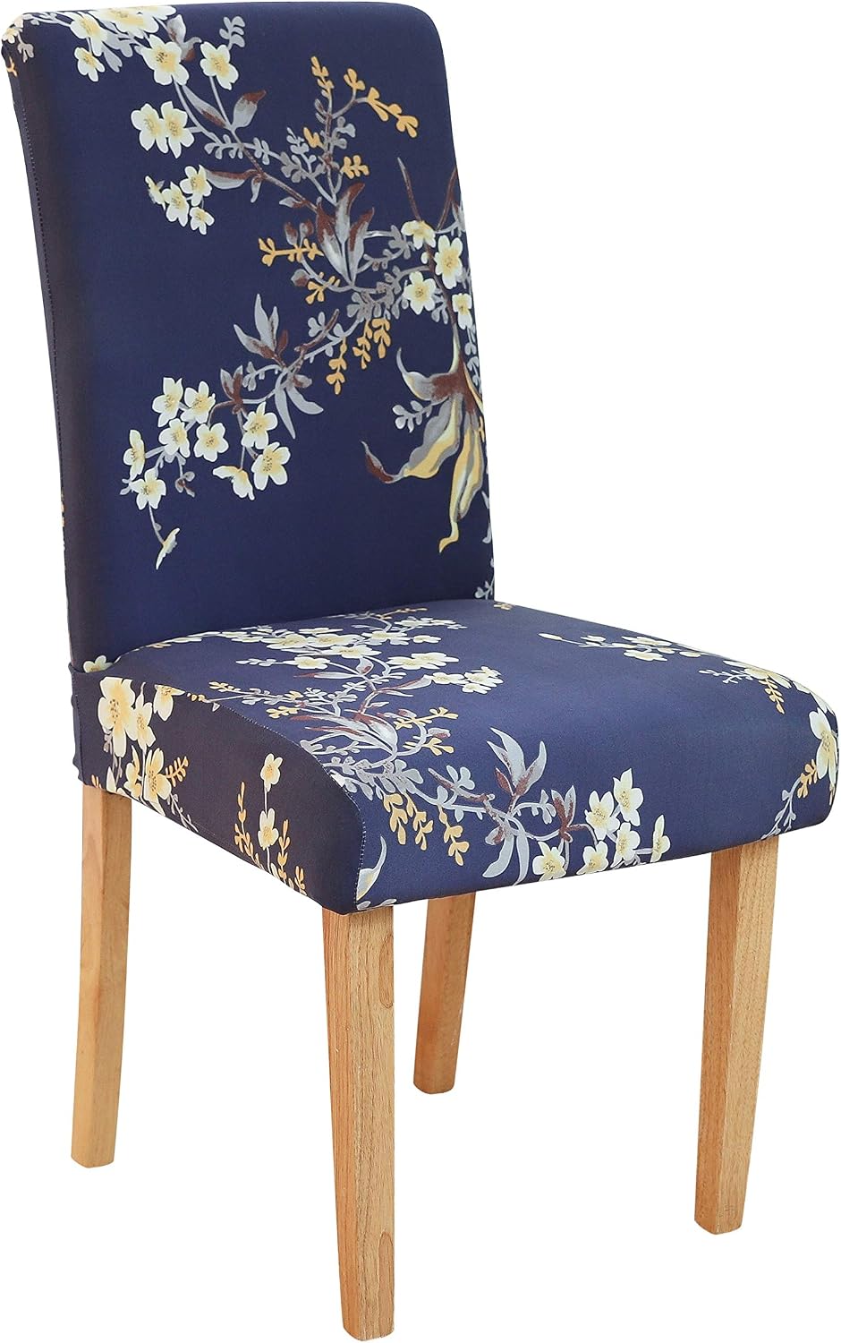 CHICHIC Set of 4 Stretch Removable Short Dining Chair Protector Cover Washable Seat Slipcover for Kitchen, Hotel, Dining Room, Ceremony, Banquet Wedding Party, Color F