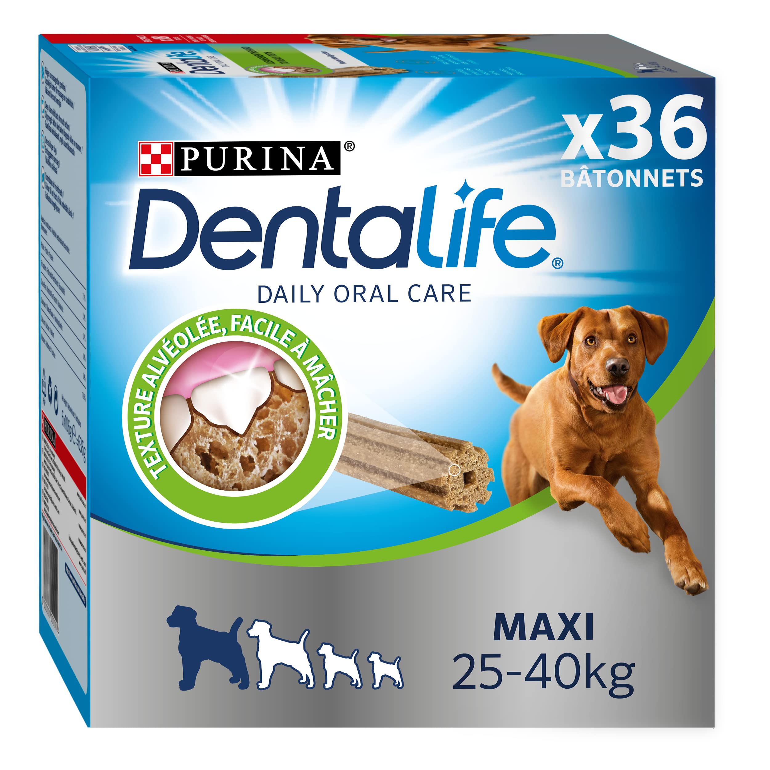 Purina Dentalife Daily Oral Care Dulces Masticar para Perros de Gran tamaño, 1272 g
