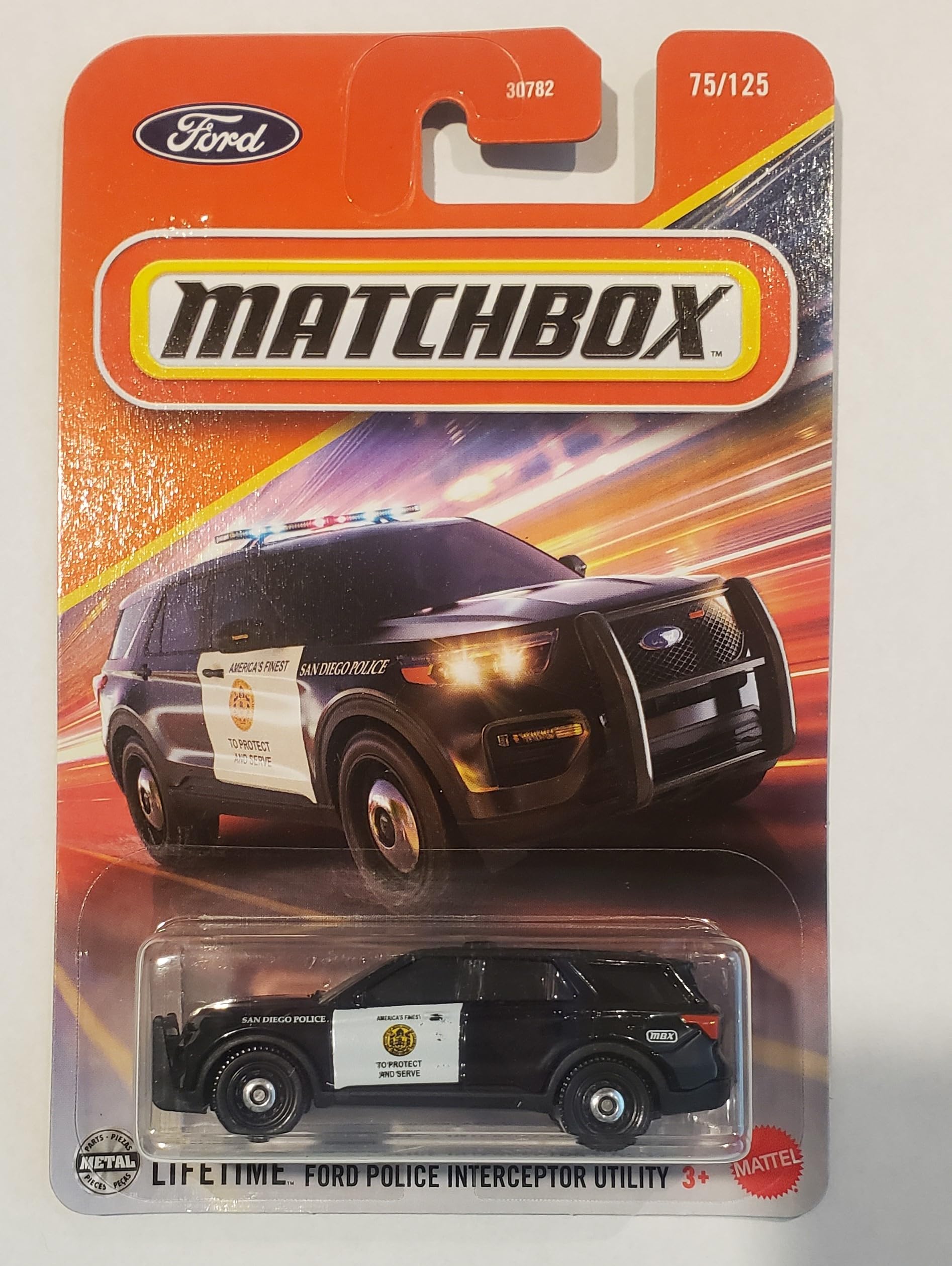Amazon.com: Matchbox Ford Police Interceptor Utility, Black