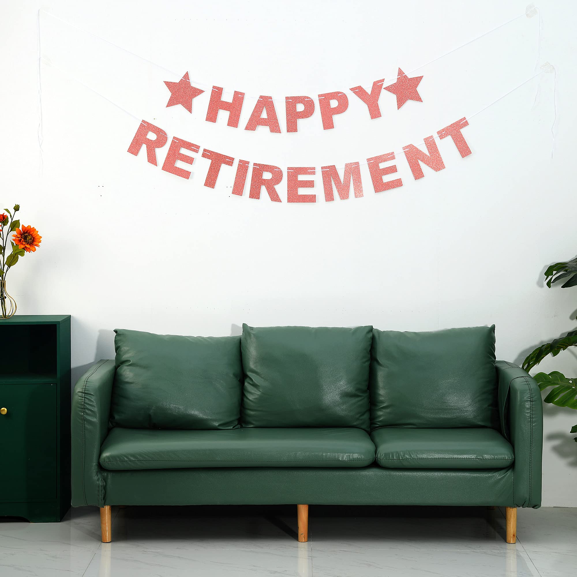 bng-bng Happy Retirement Bunting Banner per donna uomo glitter decorazione per feste di pensionamento The Legend Has Retired Sign per donne uomini pensionati decorazioni forniture colorate