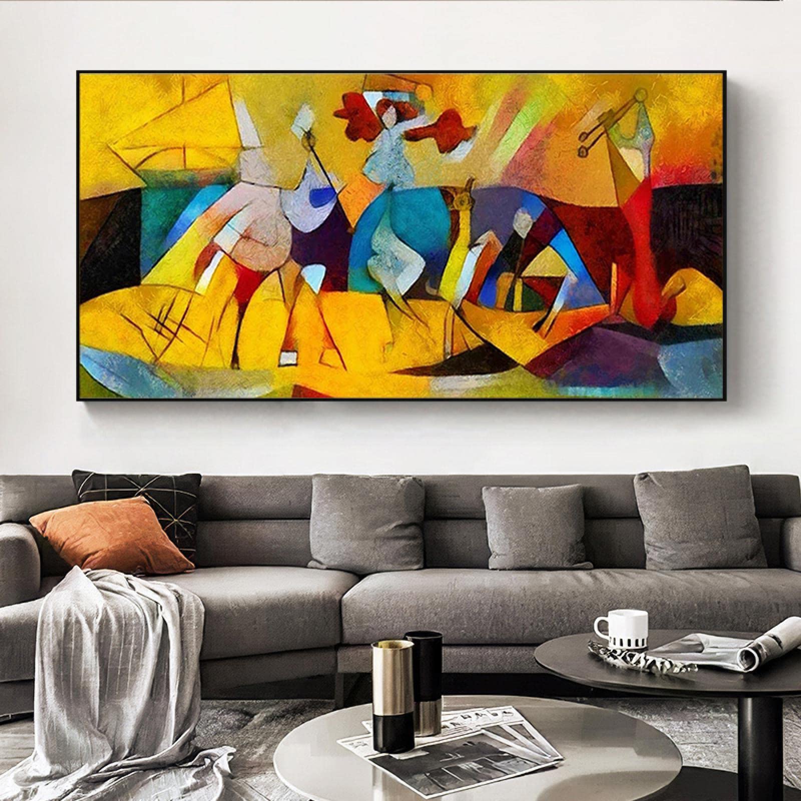 Amazon｜絵画ピカソ有名な絵画キャンバスアート壁の絵リビングルームの
