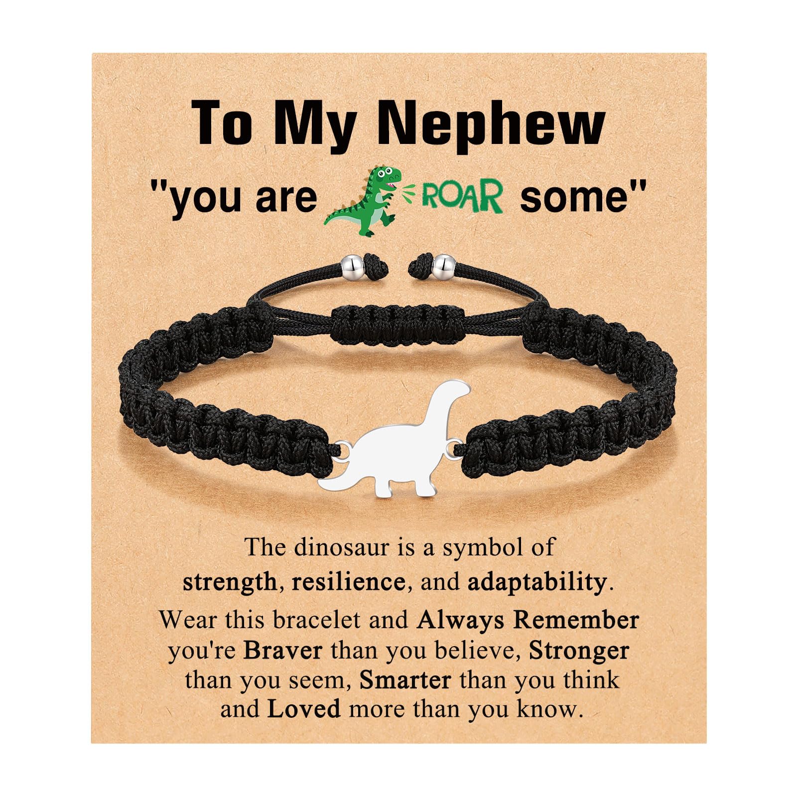 ORISPRE Dinosaur Bracelet Gifts for Son on Birthday/Easter/Mothers day