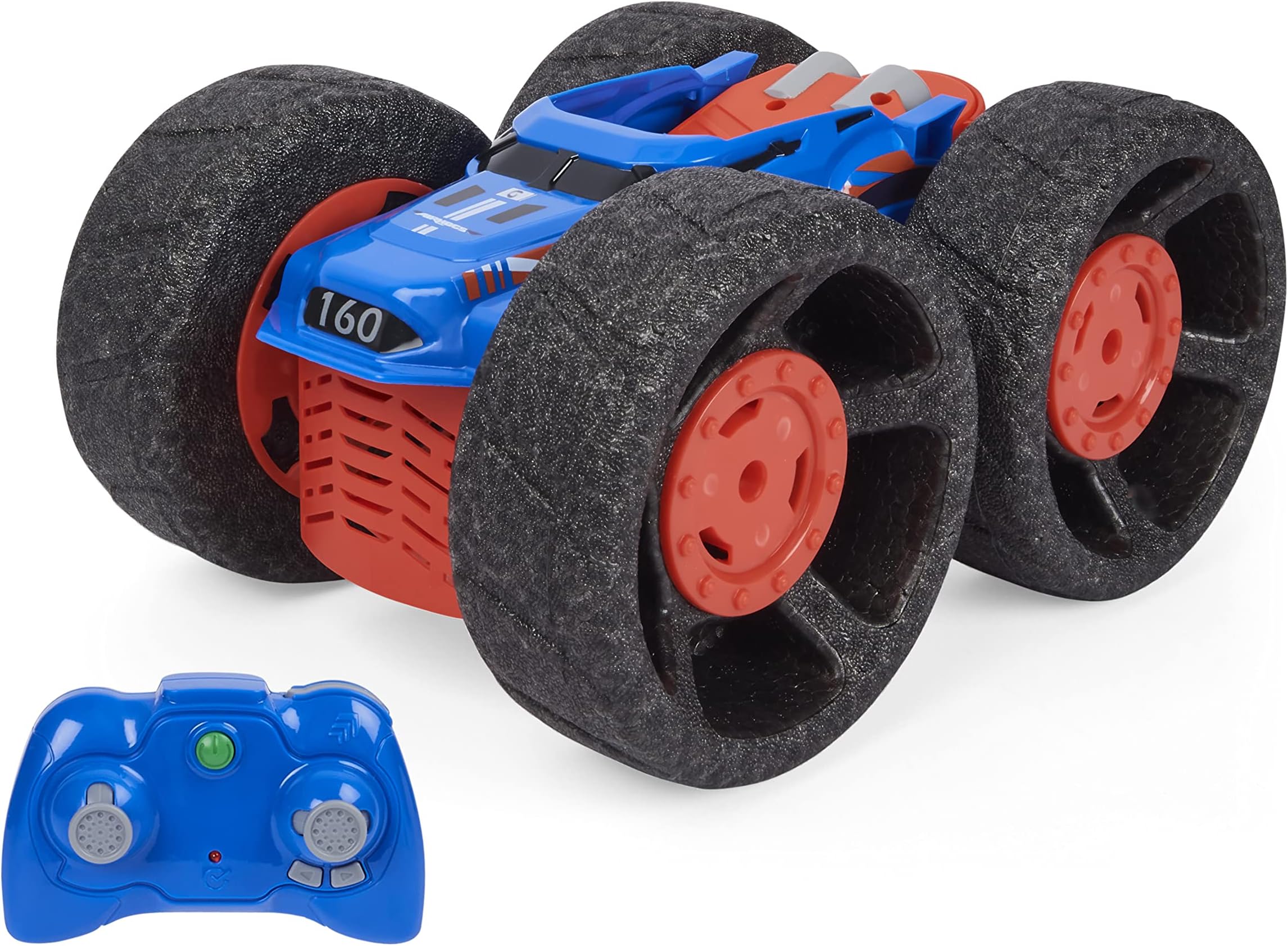 Super Soft, Jump Fury with Zero-Damage Wheels, Extreme Jumping Remote Control Car, Kids Toys for Kids 4 and up, 1:15 Scale, Multi-colored