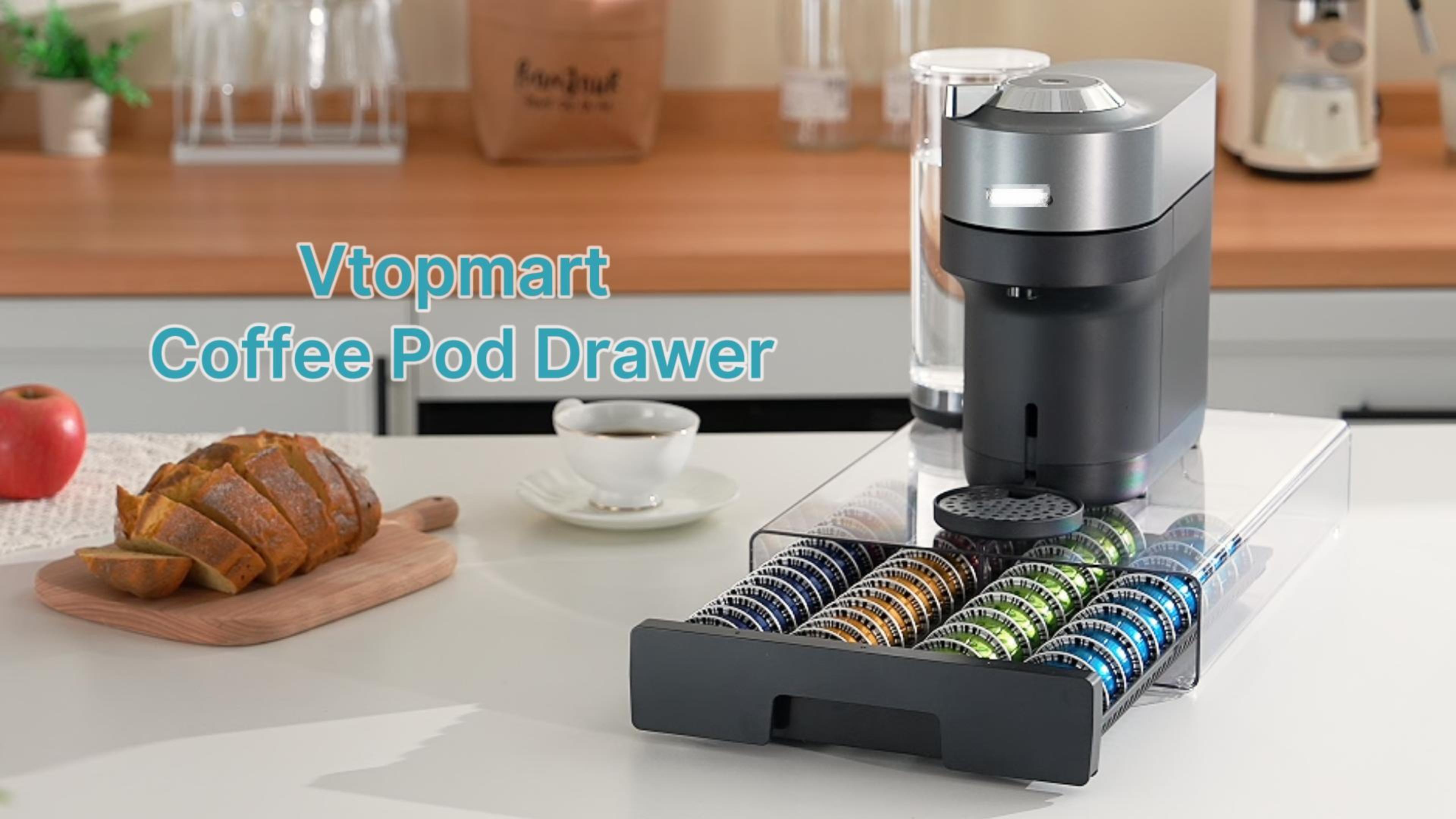 Pod mini2台 Amazon.com: Vtopmart Coffee Pod Drawer Organizer for Nespresso