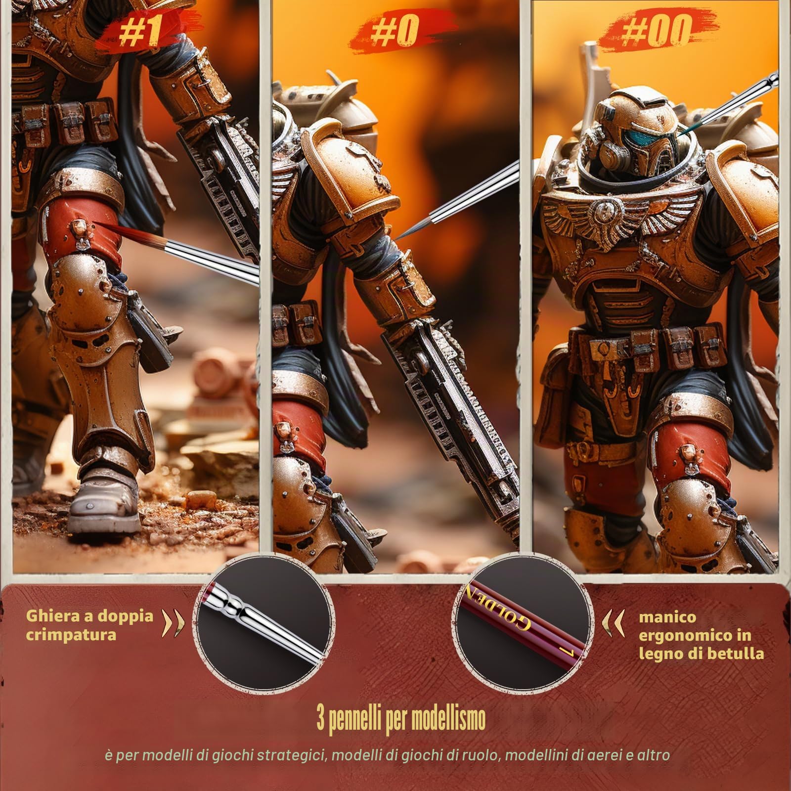 Sable Paint Brush Set