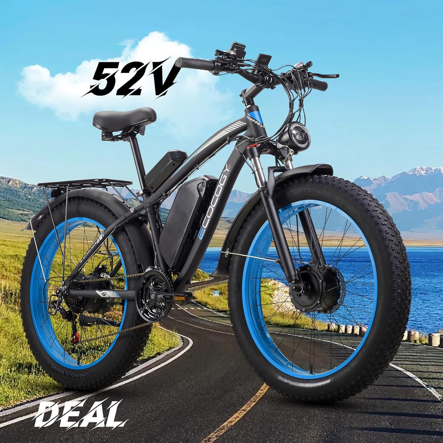 Adult Electric Bike 2000W Peak 3000W Dual Motor Ebike, Up to 38MPH 80Mile E-Bike 26″ Electric Bike Fat Tire All Terrain with Front Suspension 7 Speed Electric Bicycle for Adults Men Adult Electric Bike 2000W Peak 3000W Dual Motor Ebike, Up to 38MPH 80Mile E-Bike 26″ Electric Bike Fat Tire All Terrain with Front Suspension 7 Speed Electric Bicycle for Adults Men