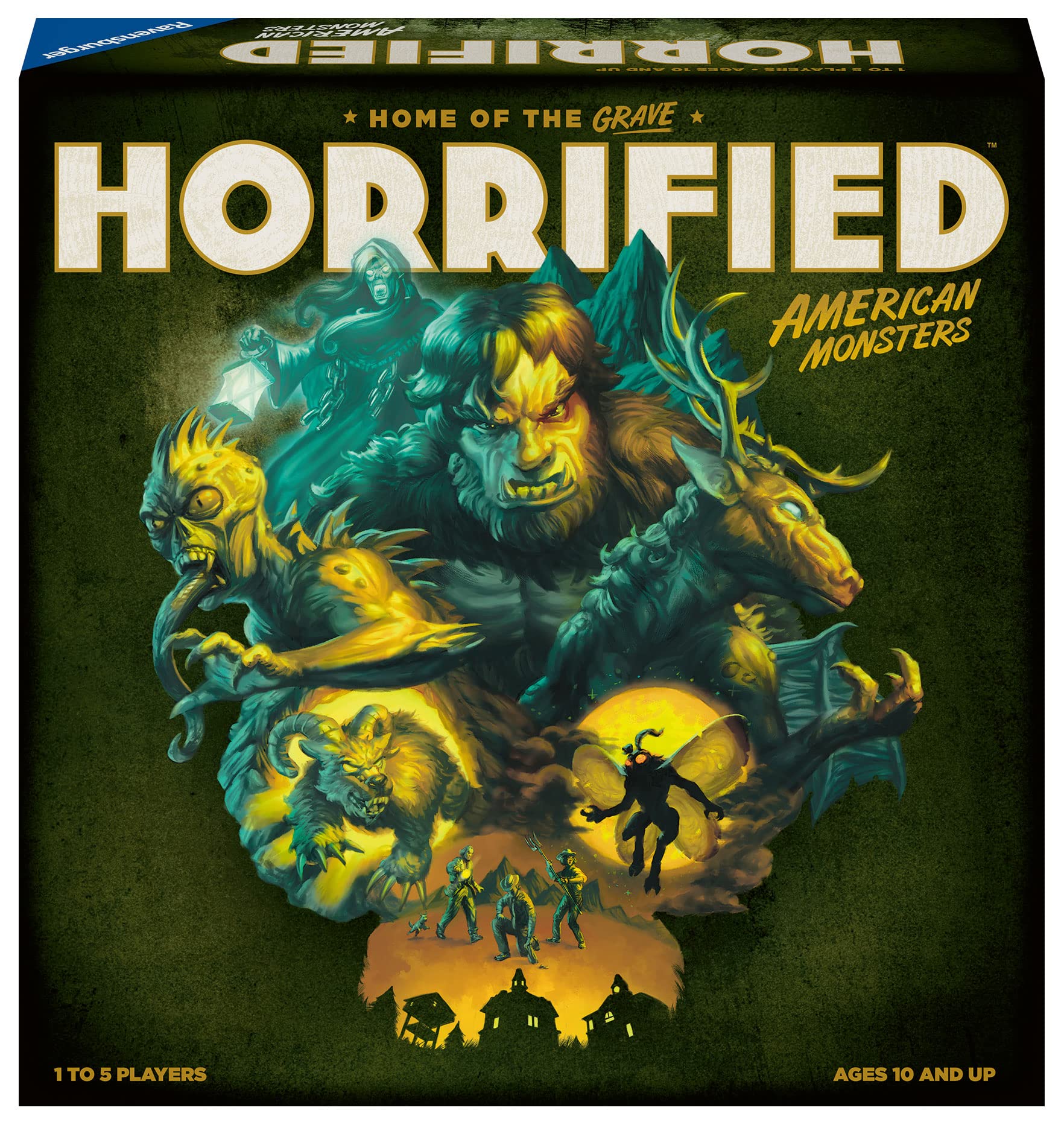 Ravensburger Horrified: American Monsters Strategy Board Game Kids And Adults Age 10 Years Up - 1 To 5 Players - Jigsaw Puzzle