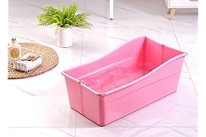 G Ganen Portable Baby Bathtub (Pink)