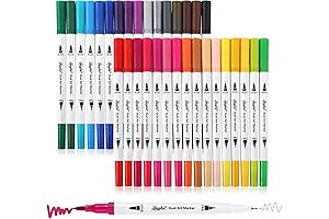 Dual Tip Coloring Markers for Coloring Books and Art