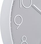 La Crosse Technology 12-Inch Everly Silent Analog Gray Quartz Wall Clock - 404-3831-INT