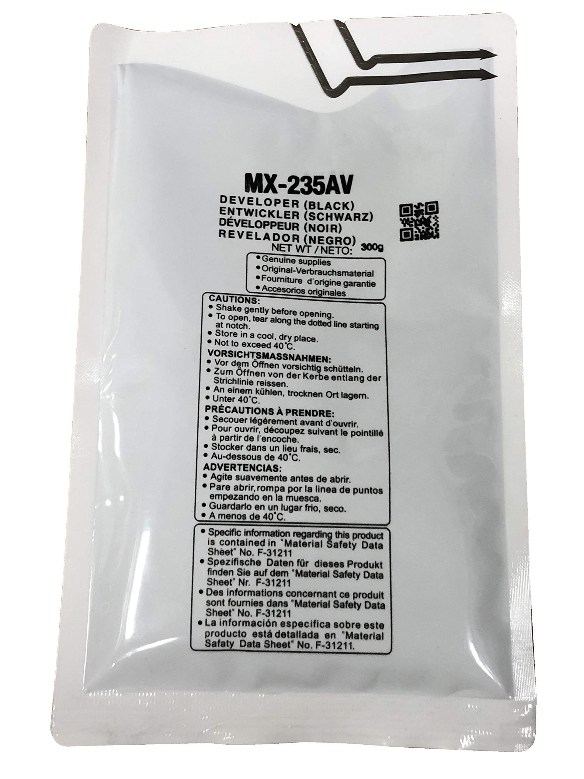 UV INFOTECH MX-235AV/ MX235 Black Developer Toner Compatible for Sharp AR-5618, AR-5618D, AR-5618N, AR-5618S, AR-5620D, AR-5620N, AR-5623, AR-5623D, AR-5623N (Set of 1 Pcs Net Wt: 300 Grams) – Black.