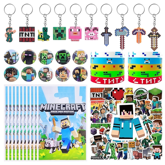 像素风格生日派对用品套装