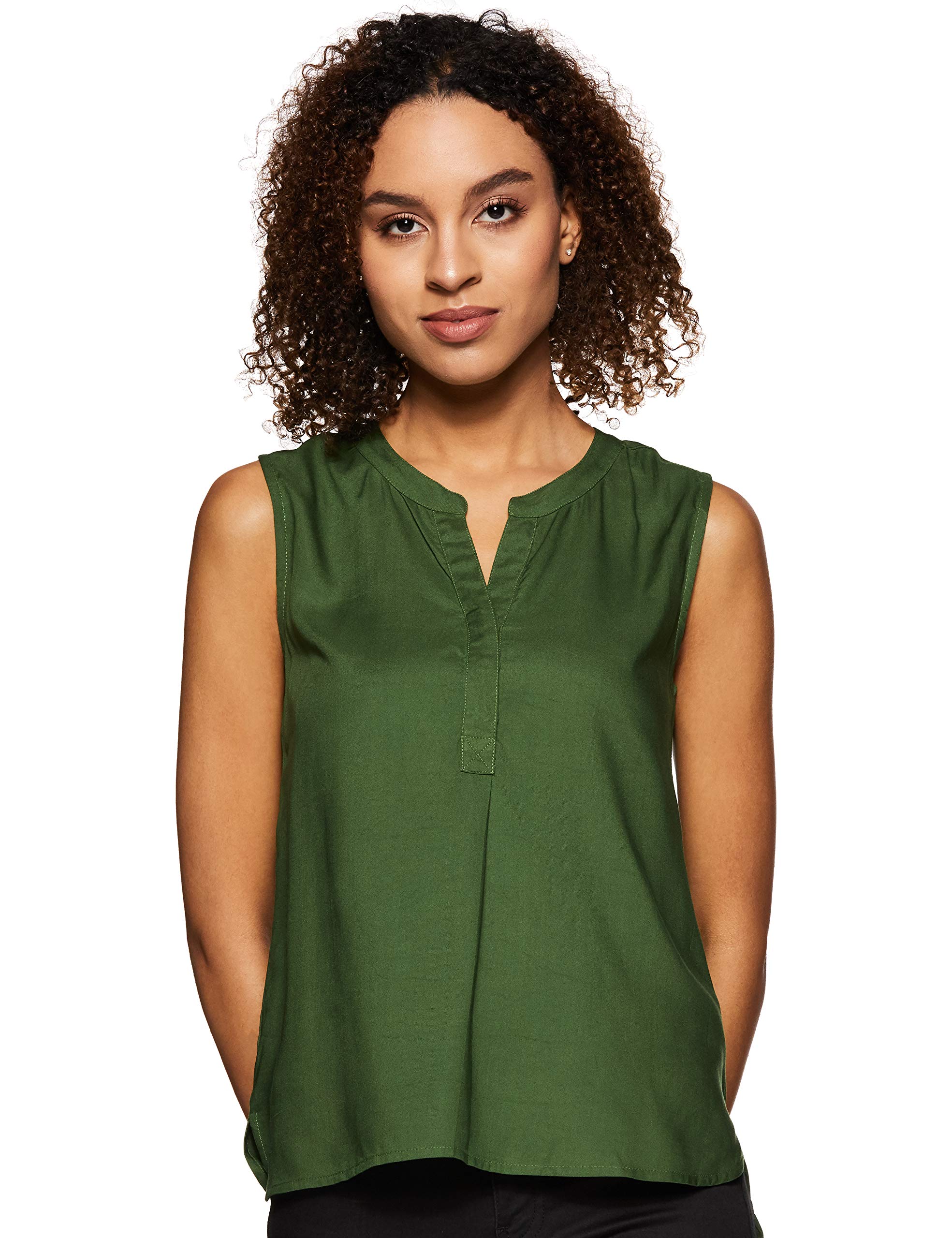 Amazon Brand - SymbolWomen's Solid Regular Fit Top