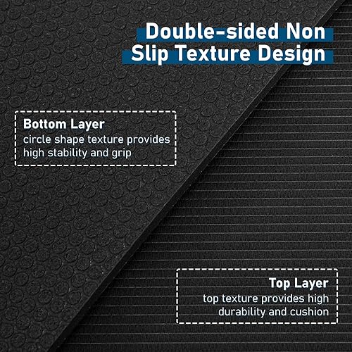 Miniatura 3 de UMINEUX Tapete de ejercicio grande de alta calidad, 0.248 x 0.157 x 0.276in, tapete de entrenamiento extra grande para mujeres y hombres,