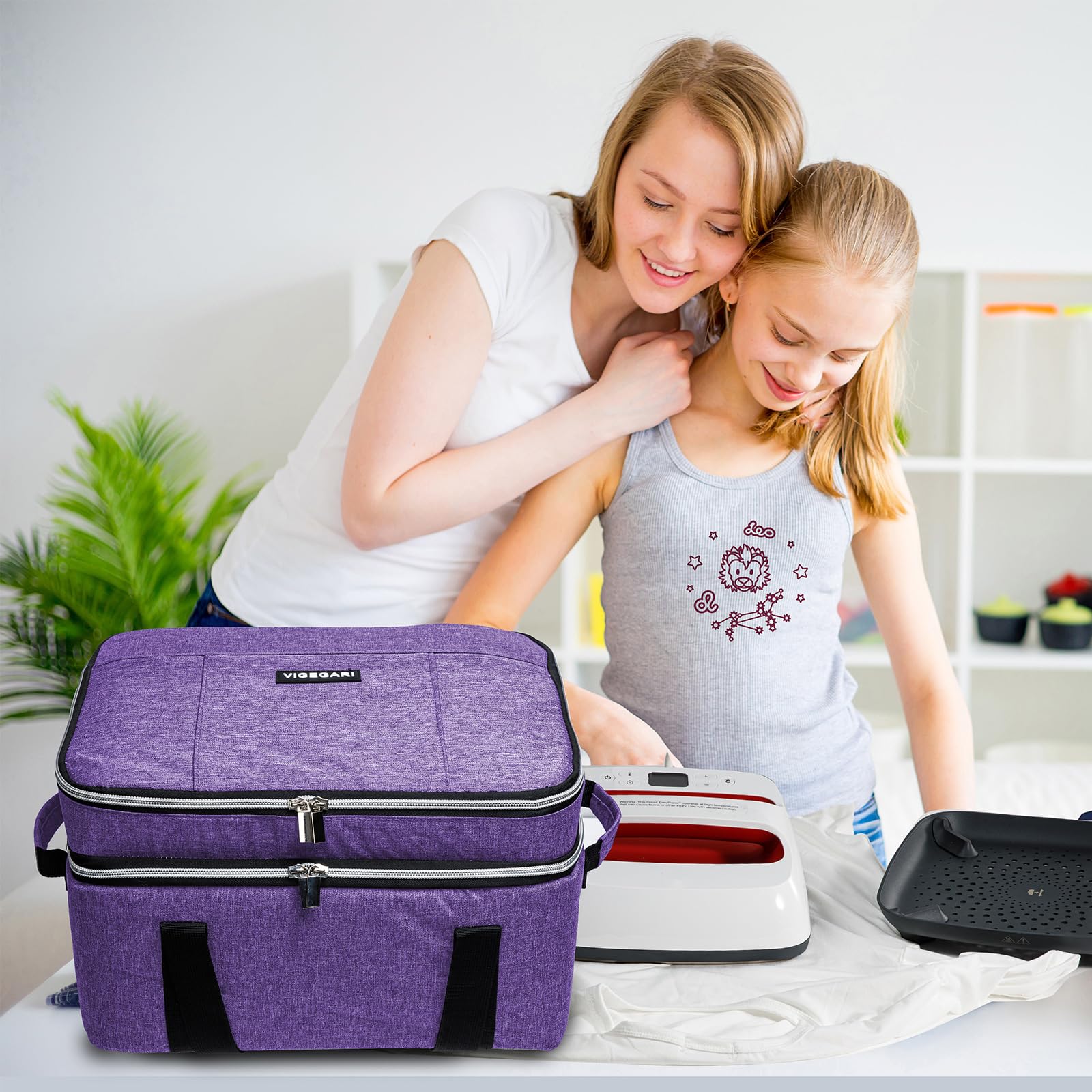MYBAGZING Tragetasche für Cricut EasyPress 2, 30,5 x 25,4 cm und 22,9 x 22,9 cm, Htvron-Heißpresse, Cricut Heißpresse, 3 Taschen für Cricut Zubehör, Heißpresse