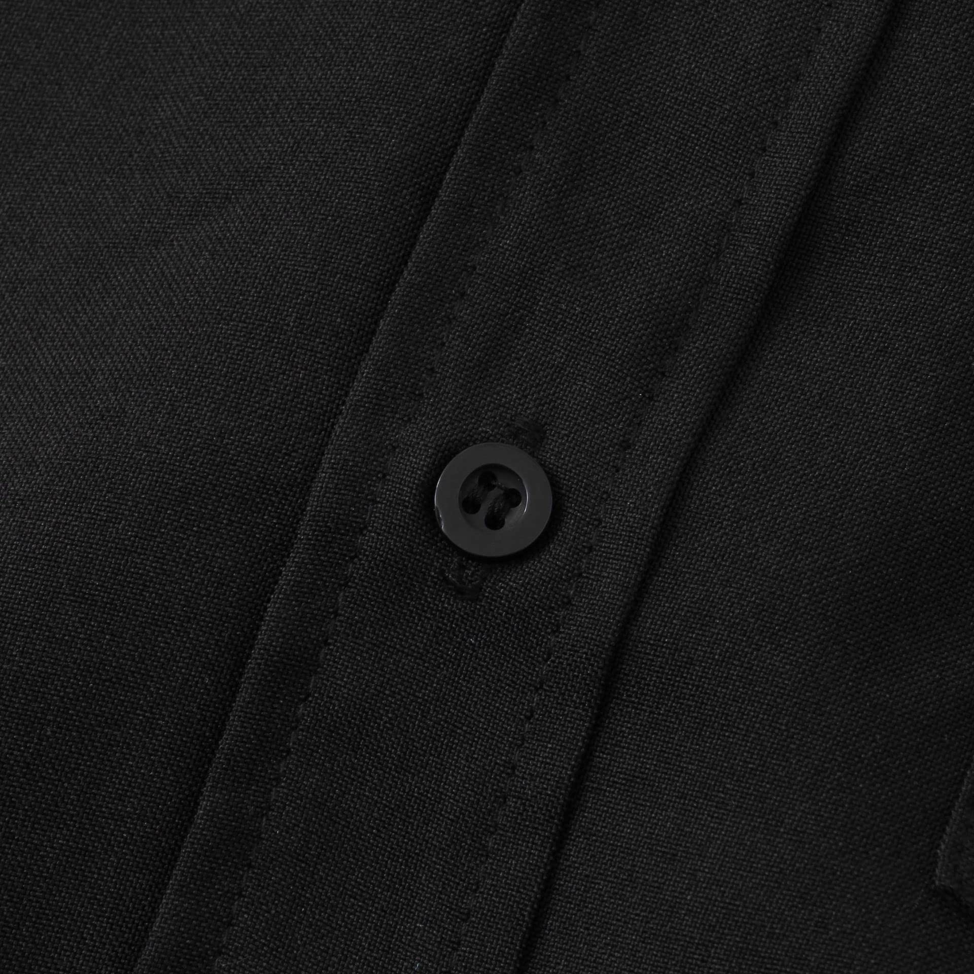 Camicia Uomo, Camicie da Uomo in Cotone e Lino, A Maniche Corte, con Collo A Serafino, con Bottoni, vestibilità Regolare, Casual, Cardigan Leggero, Estivo, da Spiaggia, con Tasca