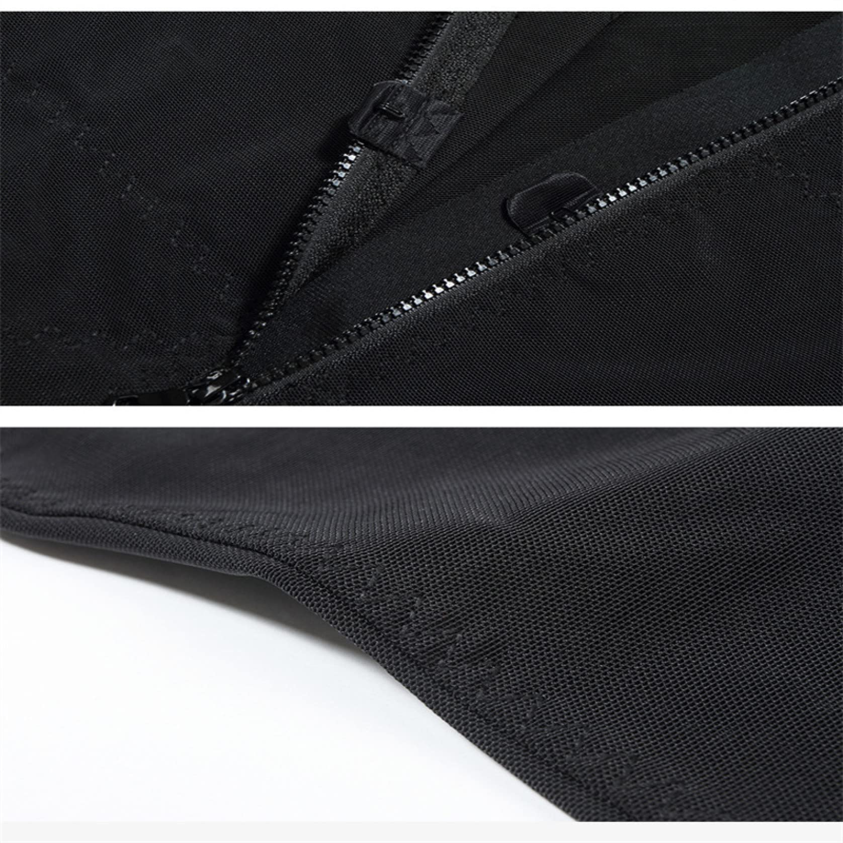 Top Modellanti per Il Corpo con Cerniera per Uomo, Camicie a Compressione Elastica Modellante per Il Controllo della Pancia - t-Shirt Intima Traspirante
