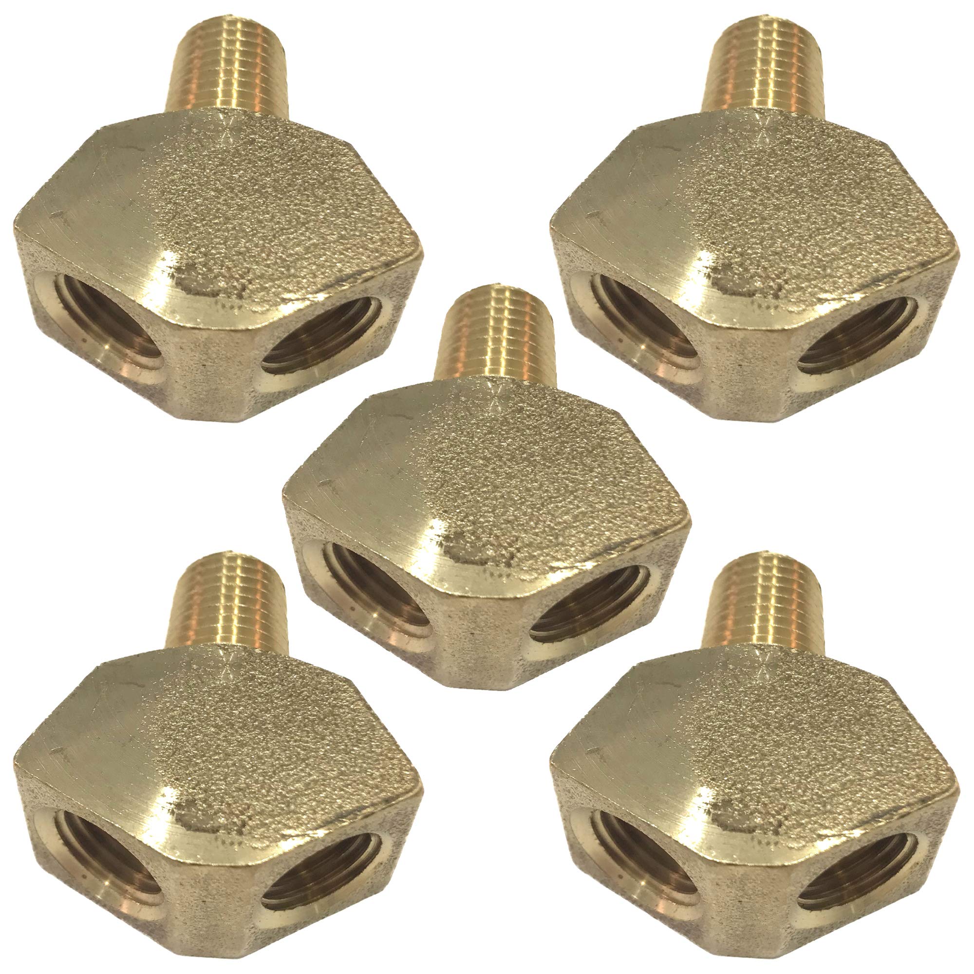 Nippli Maschio In Ottone Da 1/4" NPT X 1/4", Raccordi Adattatori - Foto 5