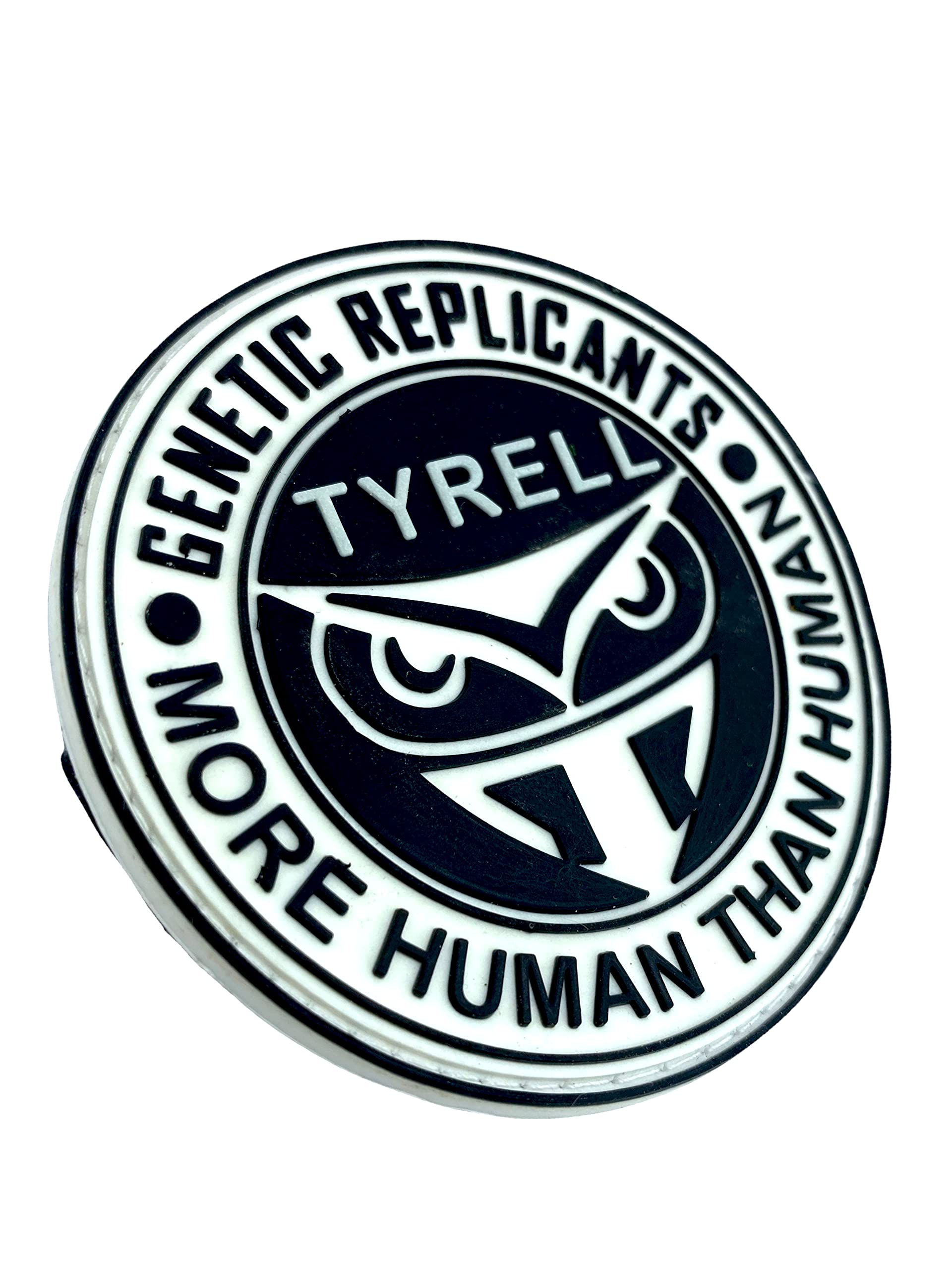 Tyrell Corporation Patch tactique en PVC pour airsoft Paintball Blanc phosphorescent