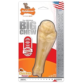Nylabone Big Chews for Big Dogs, Turkey Leg