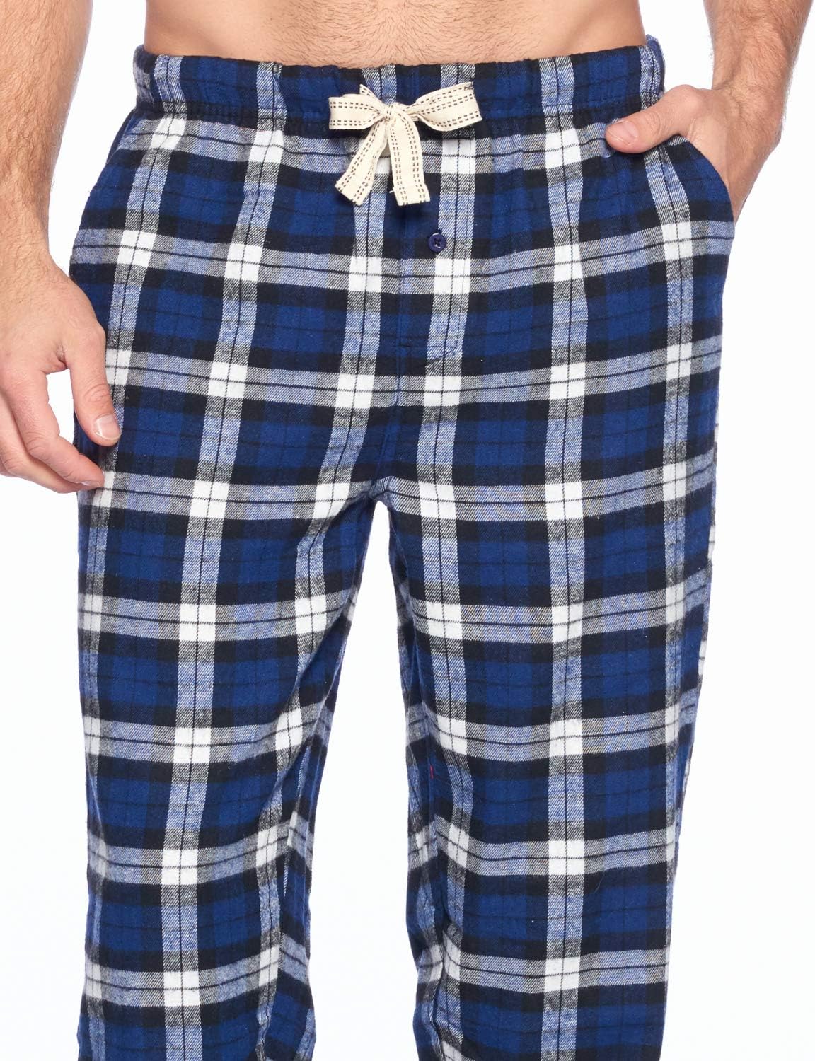 Ashford & Brooks Mens Super Soft Flannel Plaid Pajama Sleep Pants - Image 5