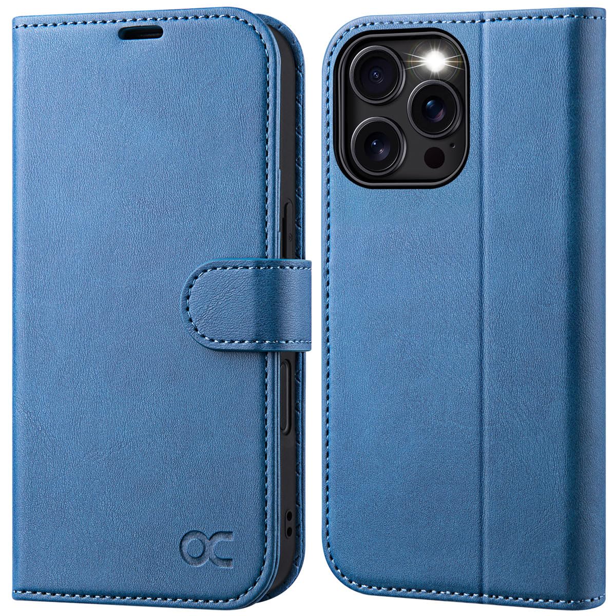 OCASE for iPhone 16 Pro Max Case, PU Leather Wallet, Magnetic Flip Folio Cover with RFID Blocking, Card Holders
