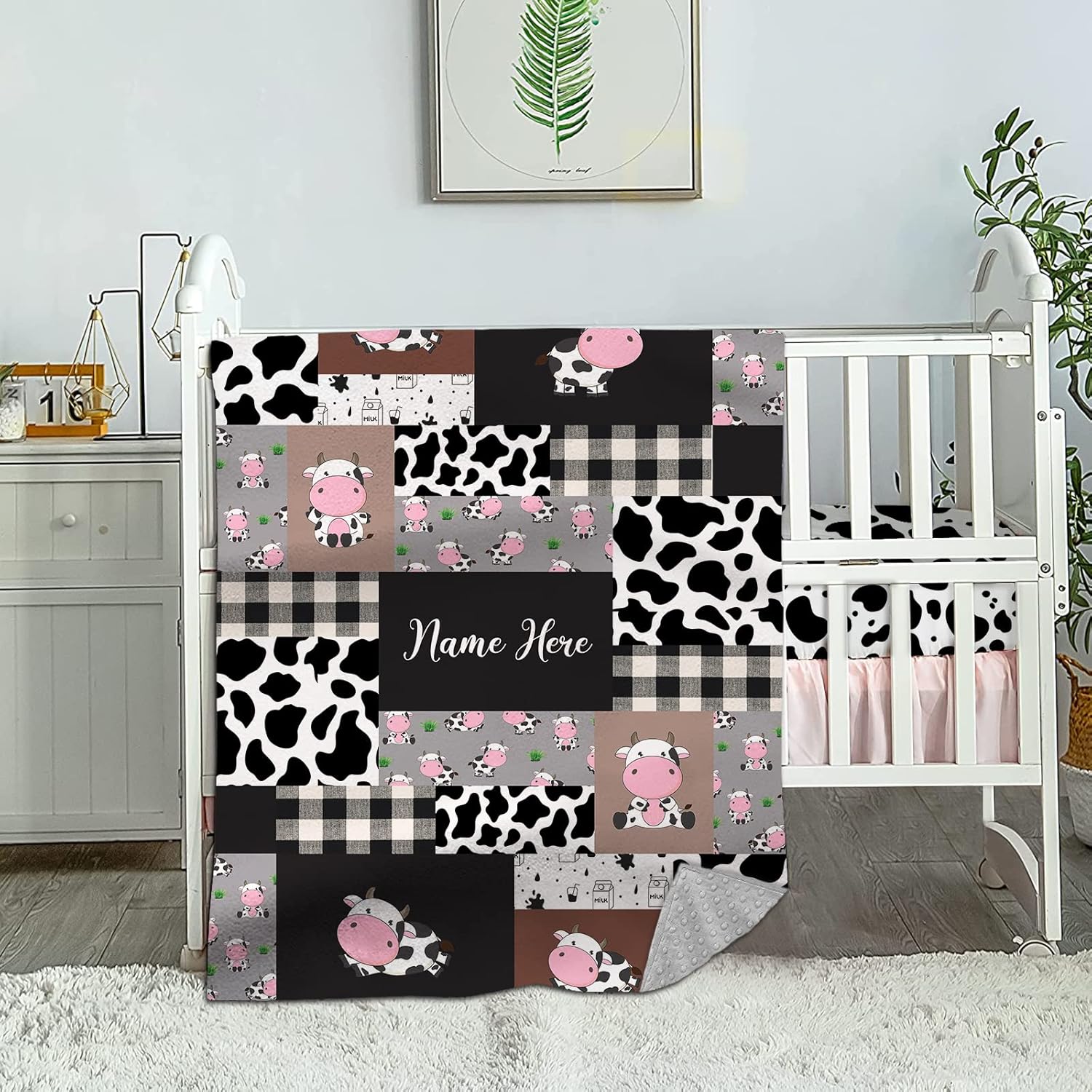 Personalized Crib Bedding Set for Boys Girls, Custom Baby