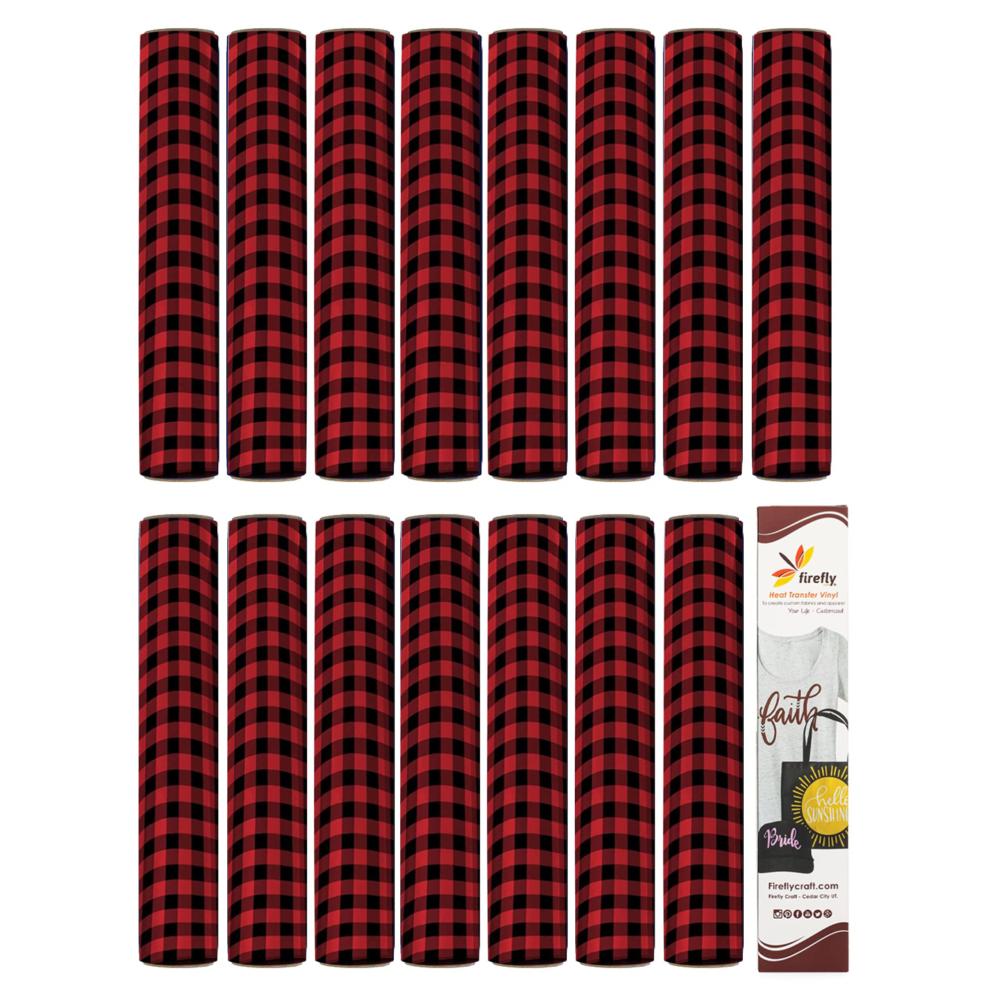 Vinyle thermocollant Cricut de Red Buffalo 15 feuilles haute résistance pour chemises