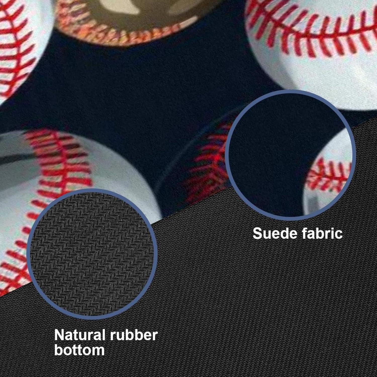 Yoga Towel, Baseball Pattern Non Slip Sweat Absorbent Hot Yoga Mat Towel for Hot Yoga, Pilates and Fitness - 72.8" x 26.8"