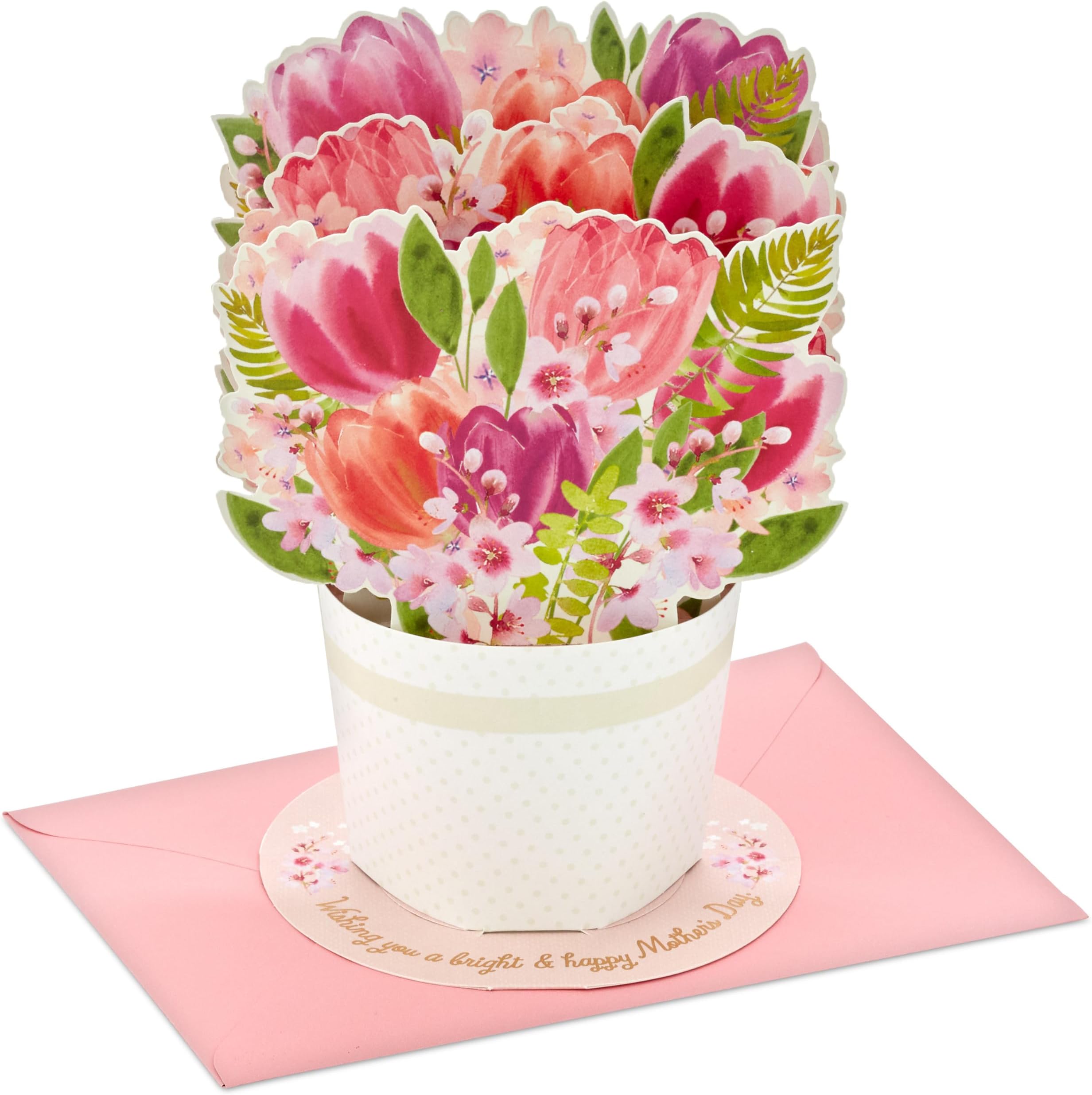 Paper Wonder Mother's Day Pop Up Card (3D Tulip Bouquet)