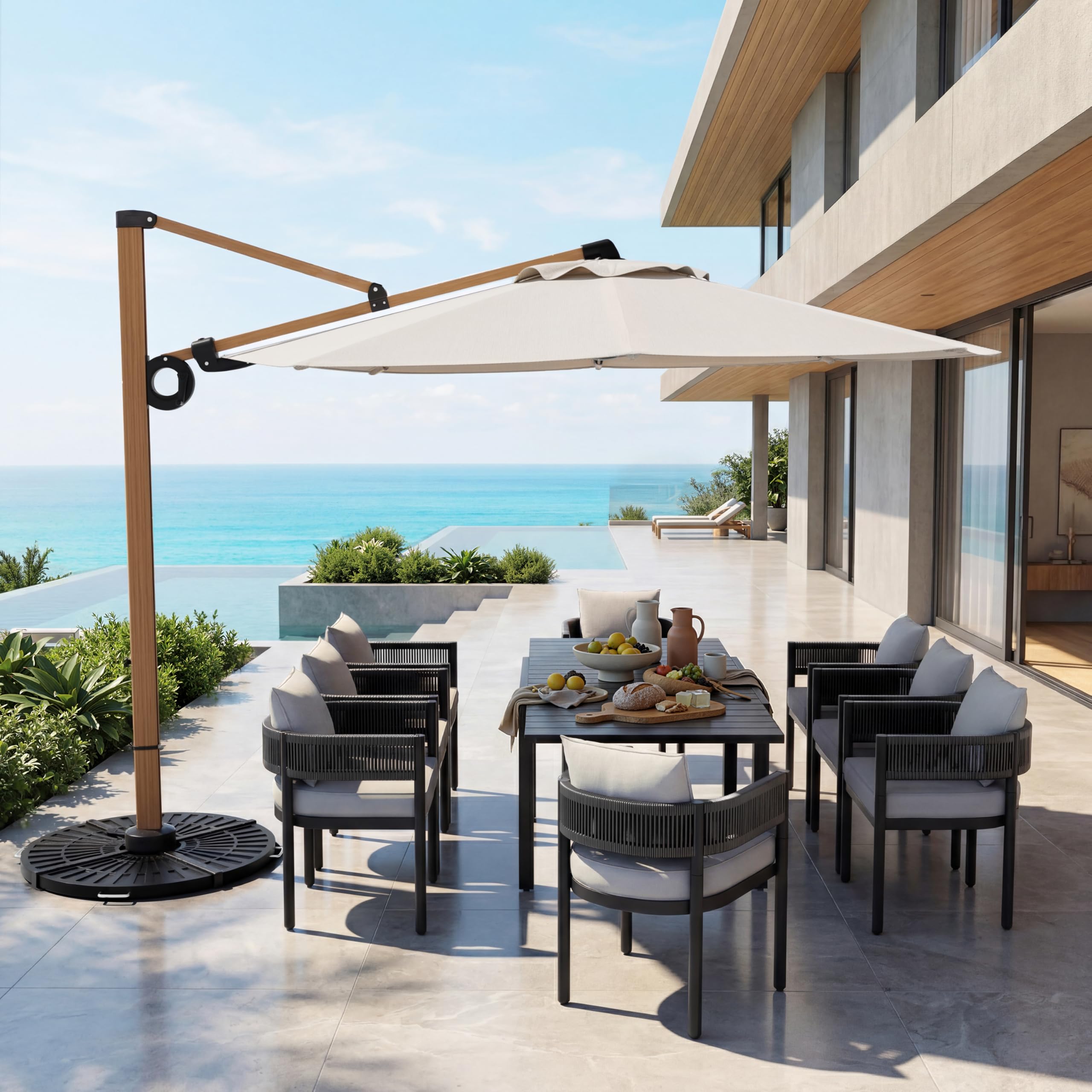 Amazon.com : Grand patio 12 FT Patio Umbrella, Outdoor Cantilever Round Umbrella with 360 Rotation, Aluminum Offset Umbrella for Patio Garden Deck Pool, Beige : Patio, Lawn & Garden Amazon.com : Grand patio 12 FT Patio Umbrella, Outdoor Cantilever Round Umbrella with 360 Rotation, Aluminum Offset Umbrella for Patio Garden Deck Pool, Beige : Patio, Lawn & Garden