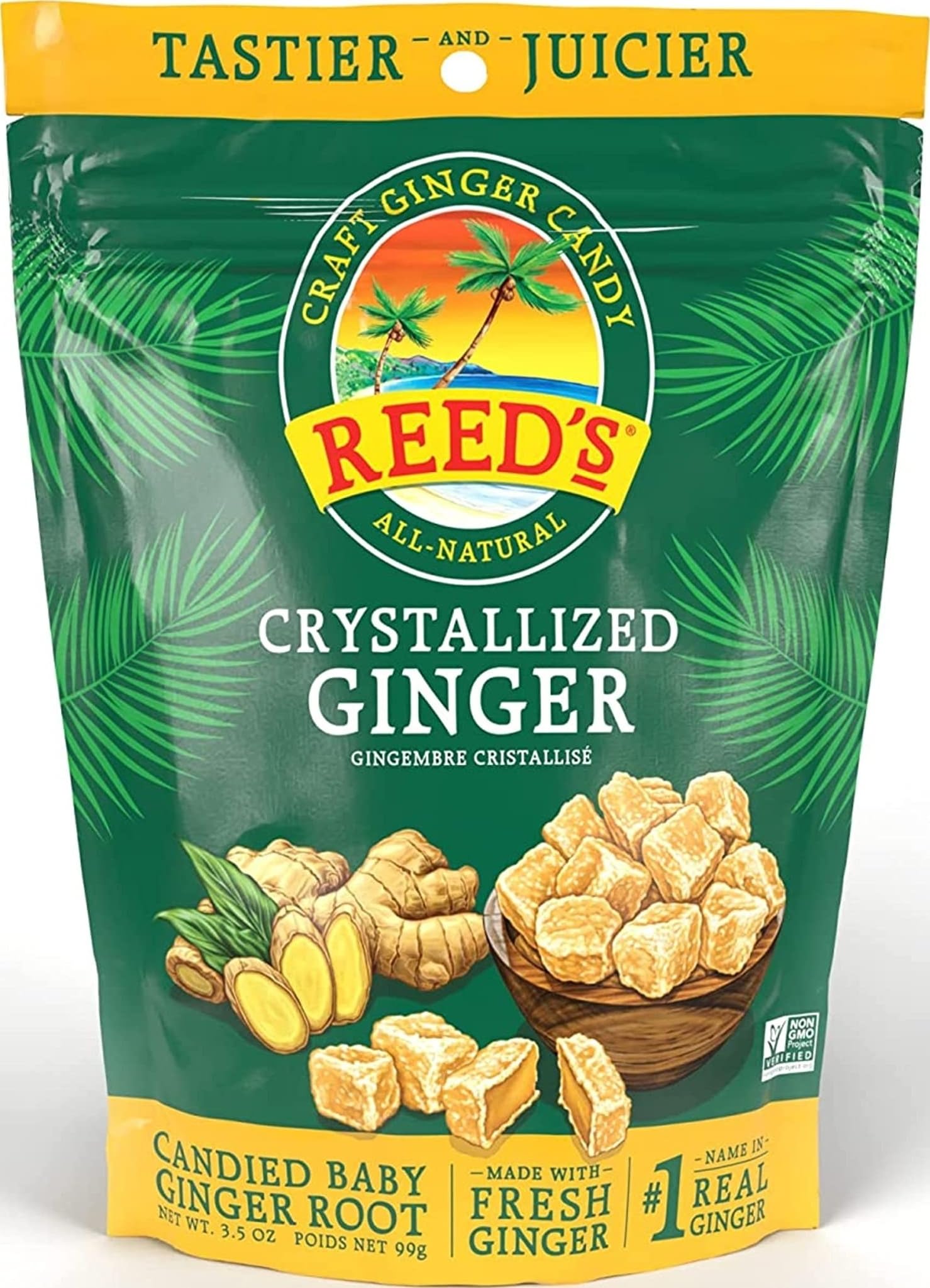 Reed's, Crystallized Ginger Candy, 3.5 Ounce
