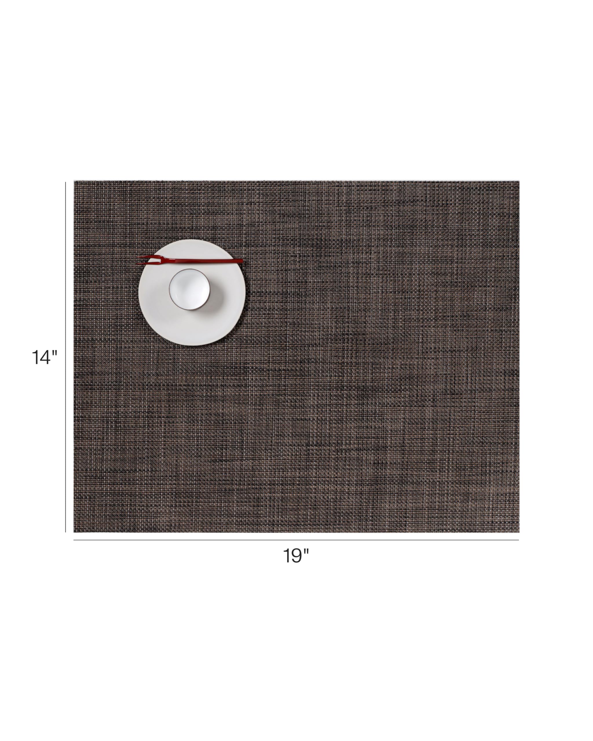 Amazon.com: Chilewich Mini Basketweave Placemats in Dark Walnut