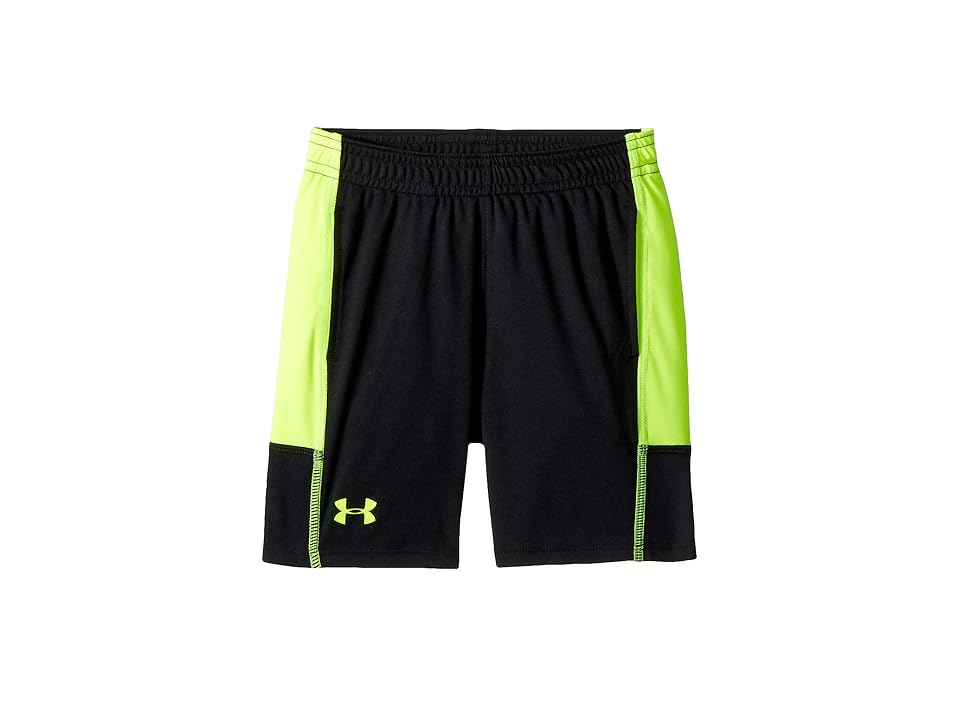 

Under Armour Kids Stunt Shorts (Toddler) (Black/Hi Vis Yellow) Boy's Shorts