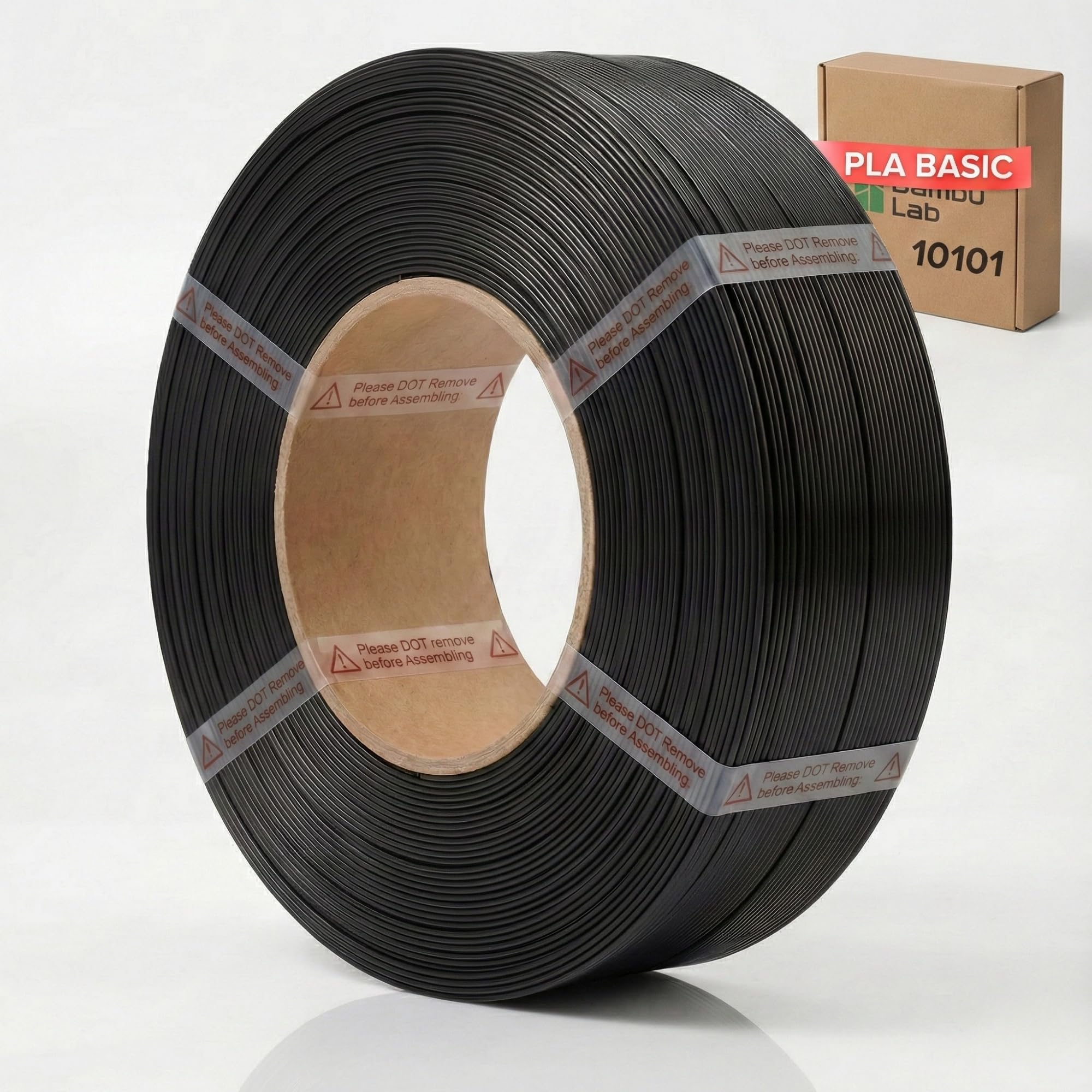 Suitable for Bambulab Filament PLA Basic Bambu Lab 3D Printer 1.75 mm (Black 10101)