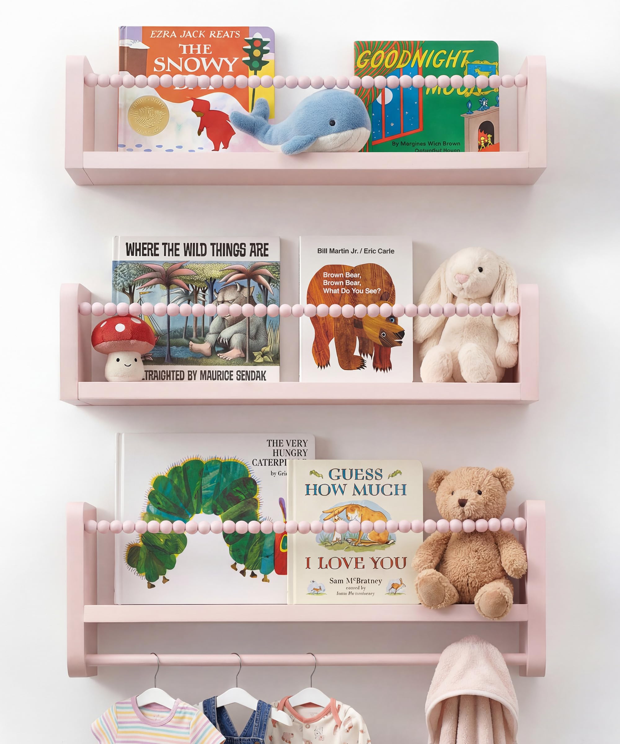 Étagère murale flottante enfant pour ranger jouets et livres dans la chambre