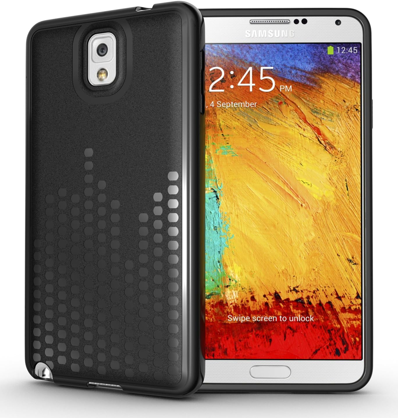 TUDIA Melody Series TPU Protective Case for Samsung Galaxy Note 3 III (Black)