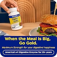 Vista 3 de Enzymedica Digest Gold + ATPro, fórmula enzimática de máxima fuerza, evita la hinchazón y los gases, 14 enzimas clave incluyendo amilasa, proteasa