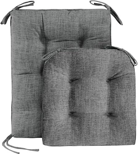 Miniatura 2 de Basic Beyond Juego de 2 cojines para mecedoras de porche para sillas mecedoras de madera para exteriores con acolchado grueso, cojín de respaldo con