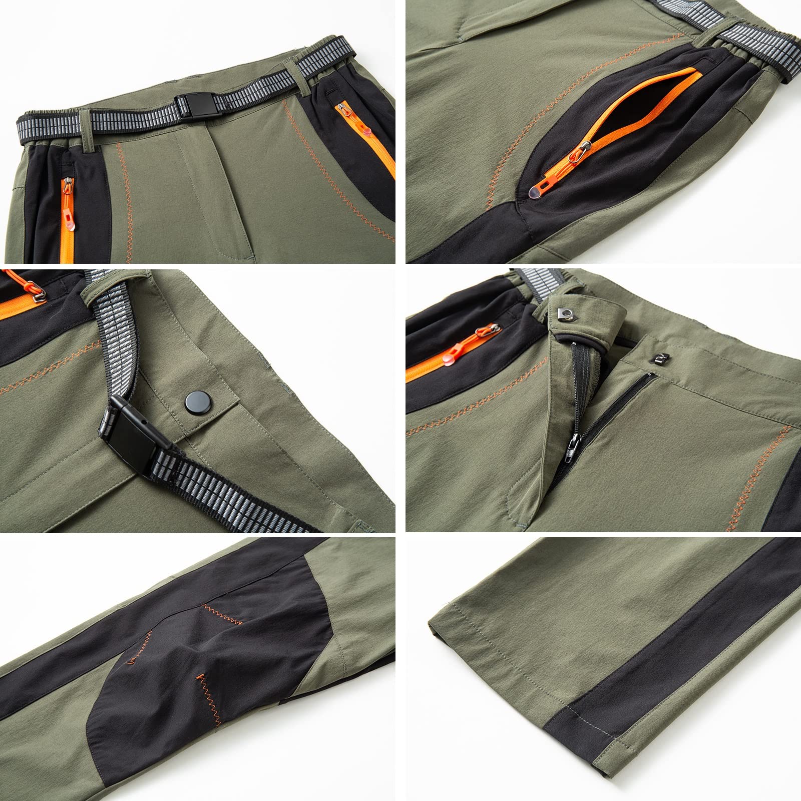G&F Pantalones de Montaña Hombre Impermeables Pantalones Trekking Escalada Senderismo Softshell Transpirable Secado RáPido