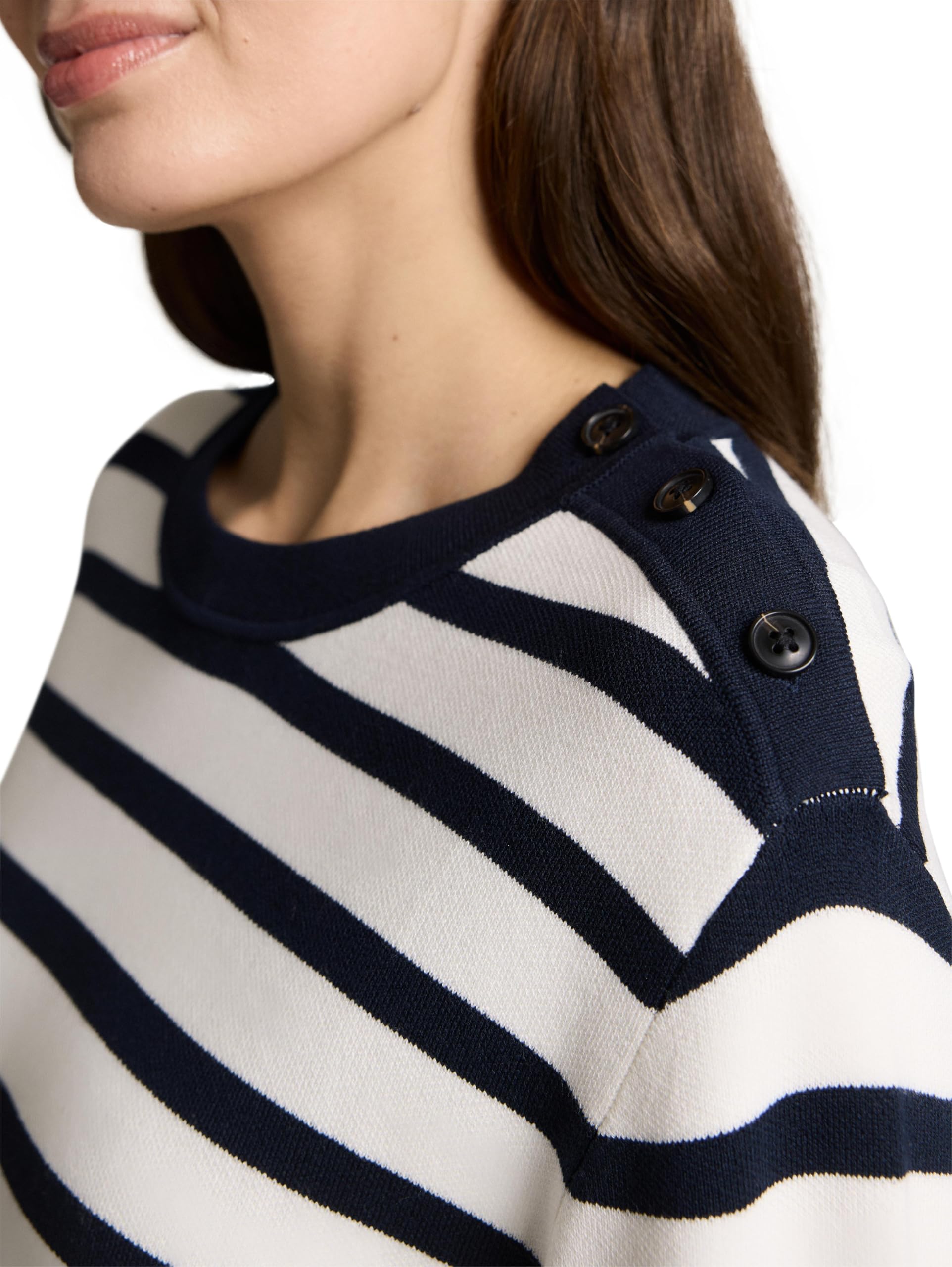 TOM TAILOR Damen Cardigan mit Knopfleiste