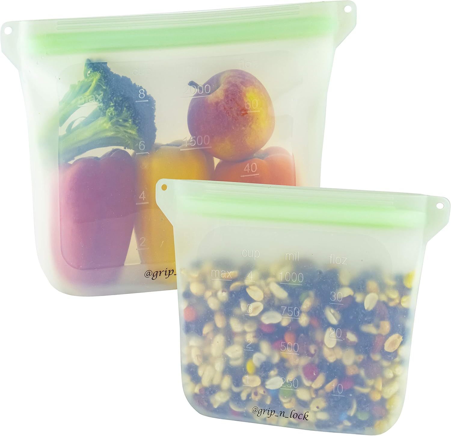 two gallon storage bolsas