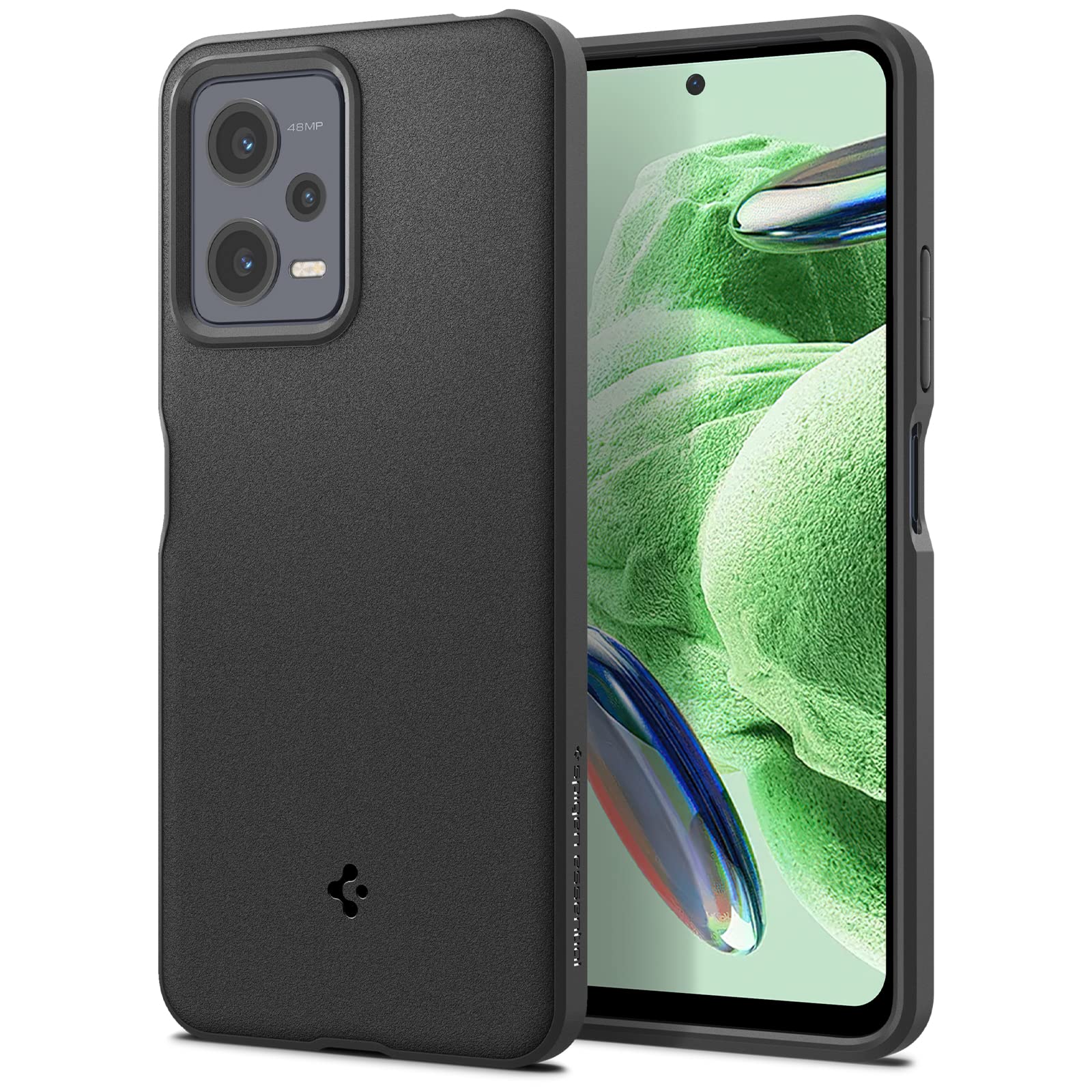 Spigen Sand Blast Back Cover Case Compatible with Poco X5 5G/Redmi Note 12 5G (TPU | Matte Black) (B0BRX7RWMB) Amazon Price History, Amazon Price Tracker