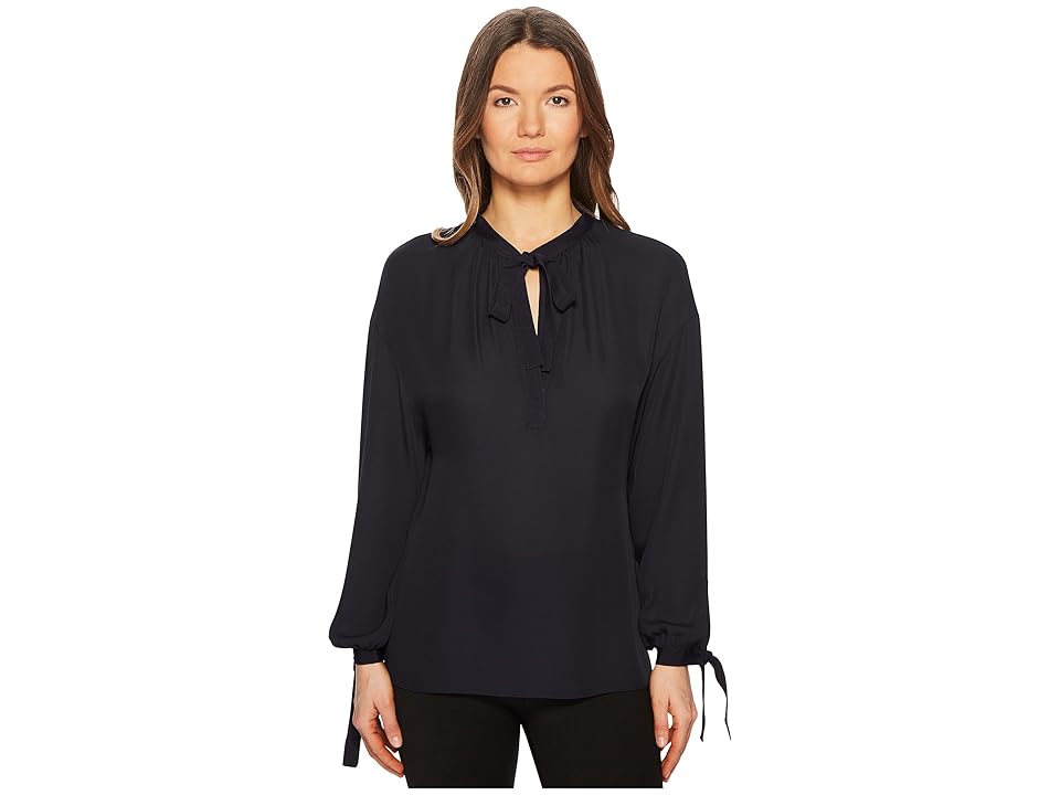 

Vince Tie Front Poet Blouse (Coastal) Women's Blouse