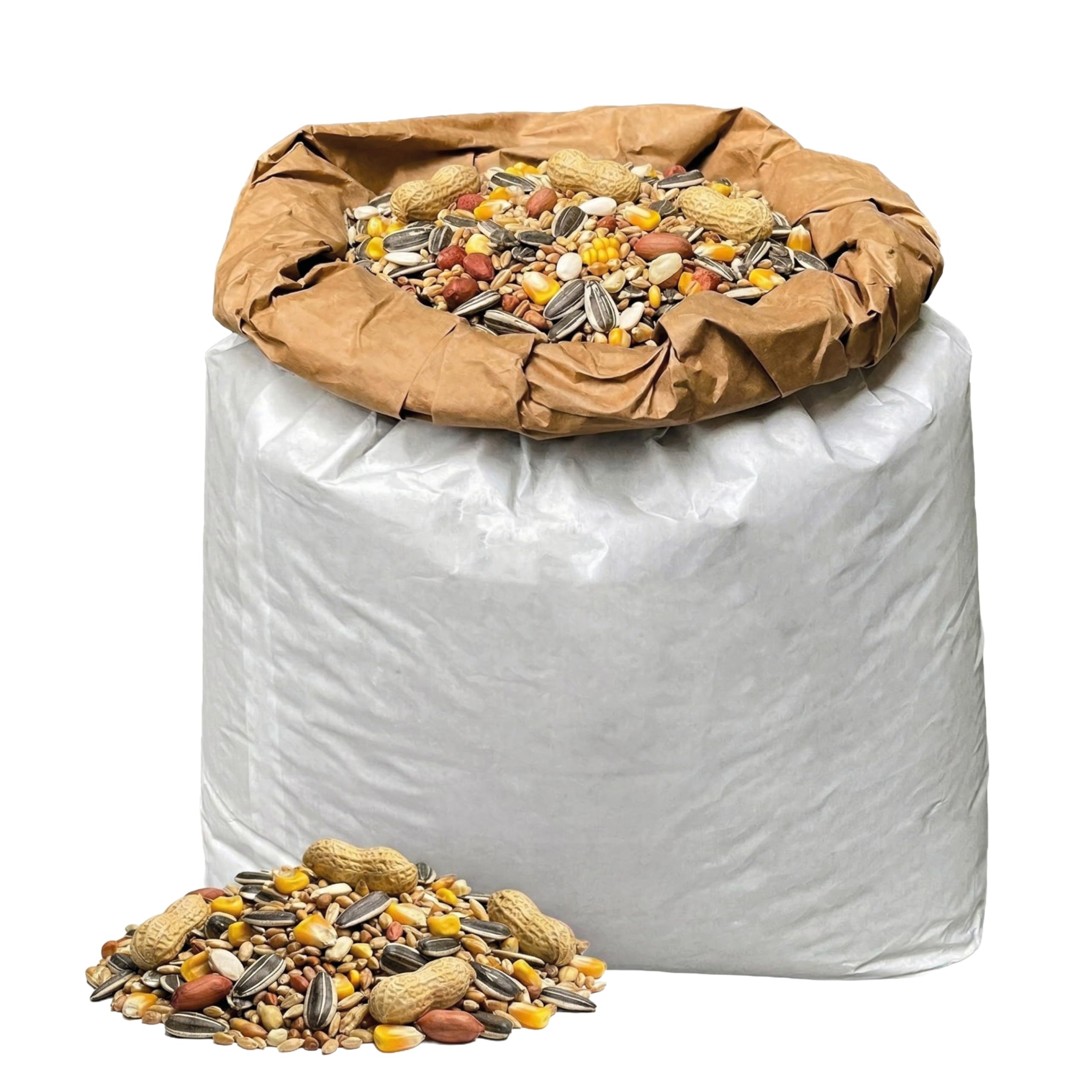 Mélange de graines pour perroquets 15 kg Ara cacatoès amazoniens cacahuètes pépins de soleil 14 ingrédients naturels Emballage économique