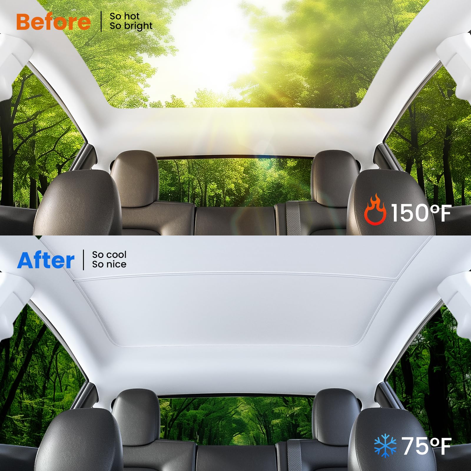 Amazon.co.jp: YONZEE 2025年アップグレードサンシェードルーフ Tesla 